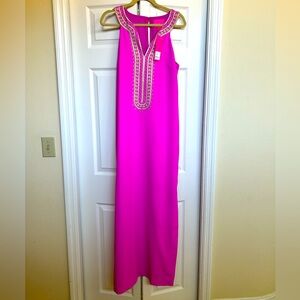 Lilly Pulitzer sandrah embroidered maxi dress size 10